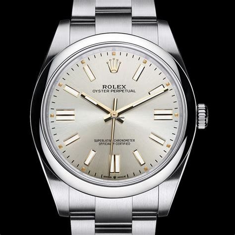 mens rolex silver|rolex op 41 silver dial.